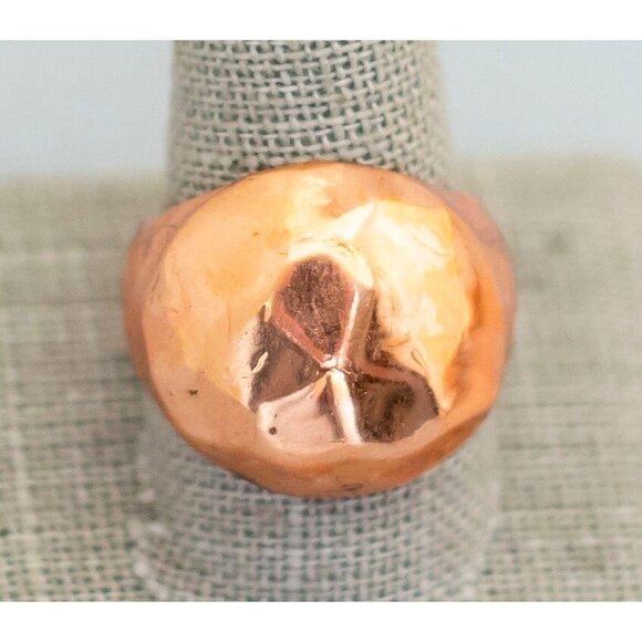 Size 10 copper tone vintage ring (C6) - Picture 2 of 3